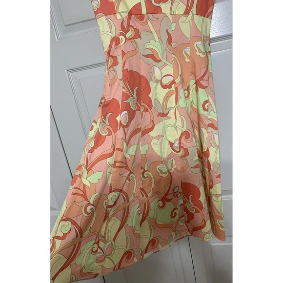 NWT Tahari Fit And Flare Floral Multicolor Dress Size 8 (Z1) - Picture 8 of 11